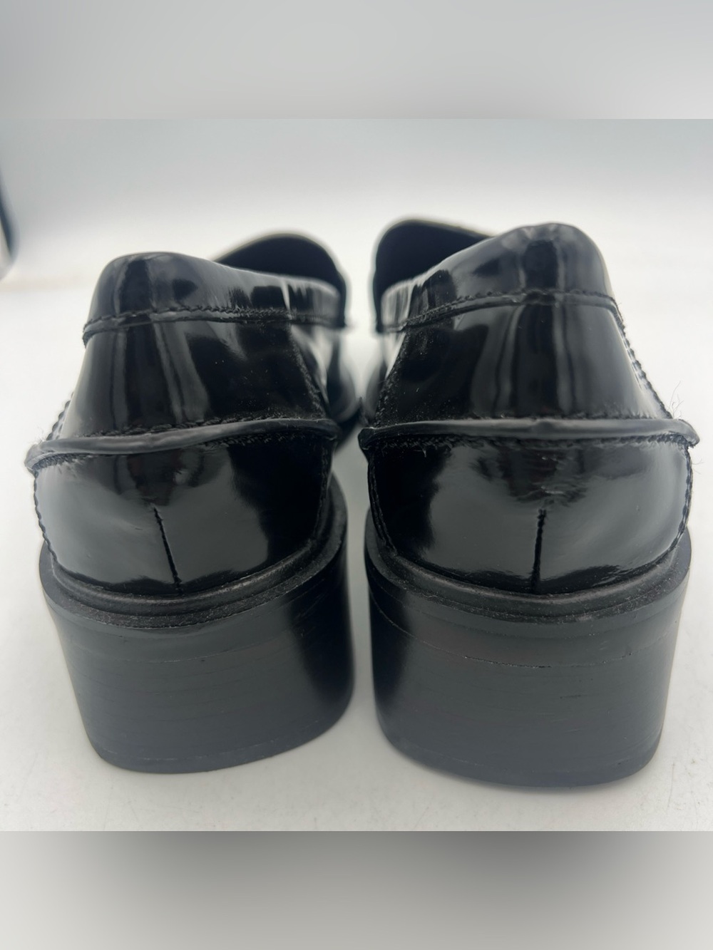 Franco Sarto Women's Gabriella Slip On Leather Loafer Black size US 7M EU37 NEW - Picture 3 of 14